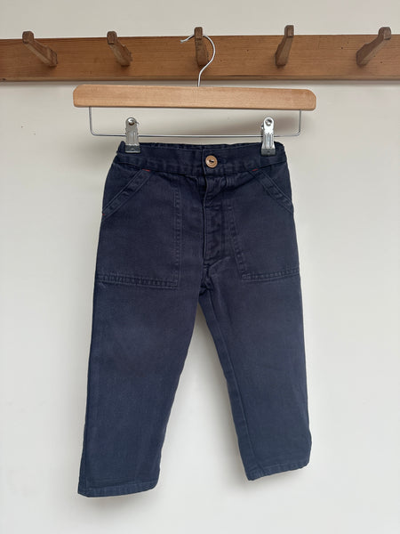 Loved Utility trouser Navy size 2/3 years