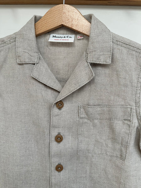 Loved CAMP Revere linen shirt age 4/5 years