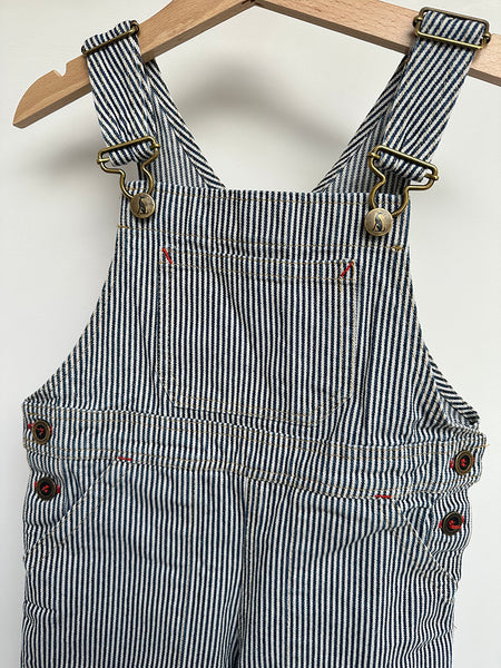 Loved SHORT Porter Dungaree Indigo Stripe - 2-3 Years
