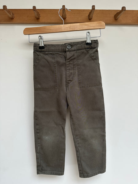 Loved Utility trouser Olive size 4/5 years