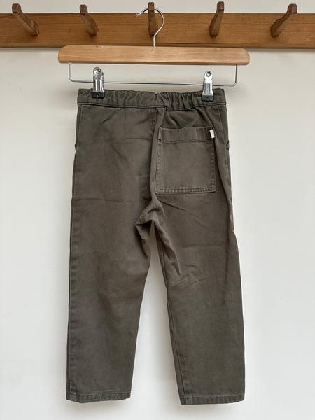 Loved Utility trouser Olive size 4/5 years